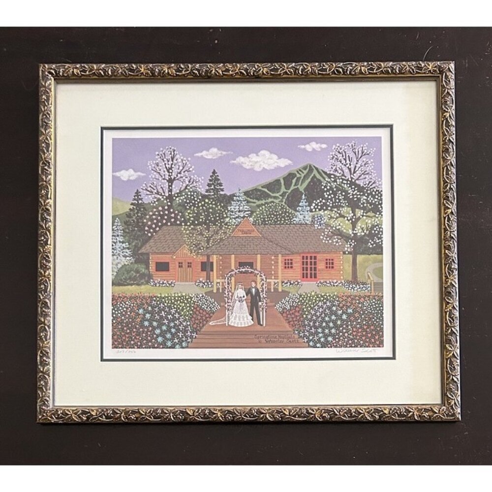 Springtime Nuptials by Jane Wooster Scott Framed Signed Numbered Lithograph
